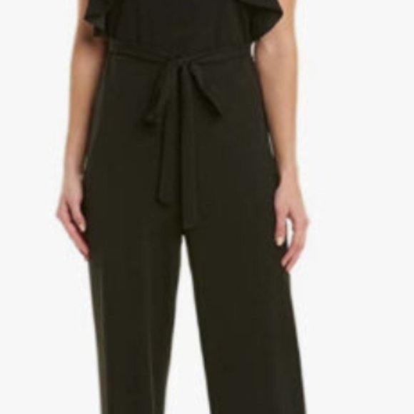 bebe  Black Halter Jumpsuit  size 1X - Picture 3 of 5